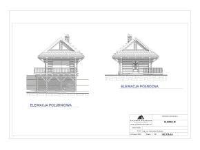 Projekt domku - rzut 1